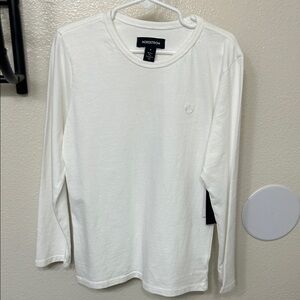 Nordstrom Cream Long Sleeve Tee